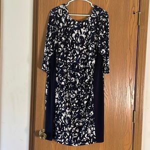 Navy Blue and White Jessica Howard Dress